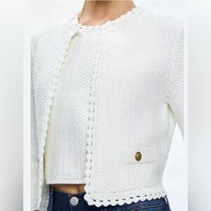 NWT ALICE + OLIVIA NOELLA KNIT JACKET